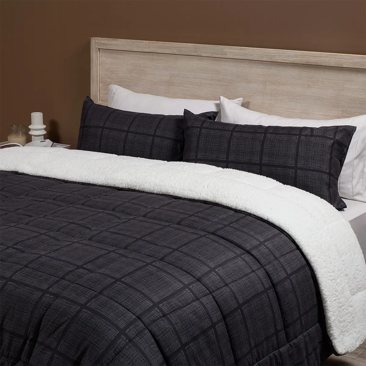 PLUMÓN ROSEN ALASKA SHERPA 2 PLAZAS MULTI NEGRO - 2