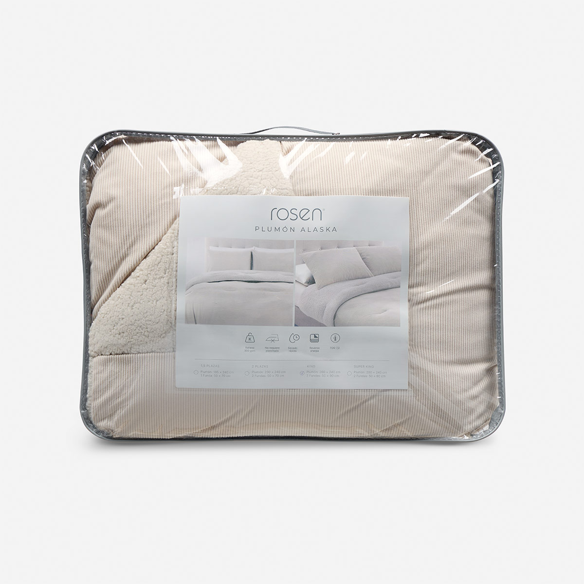 PLUMÓN ROSEN ALASKA SHERPA KING CORD LATTE - 5