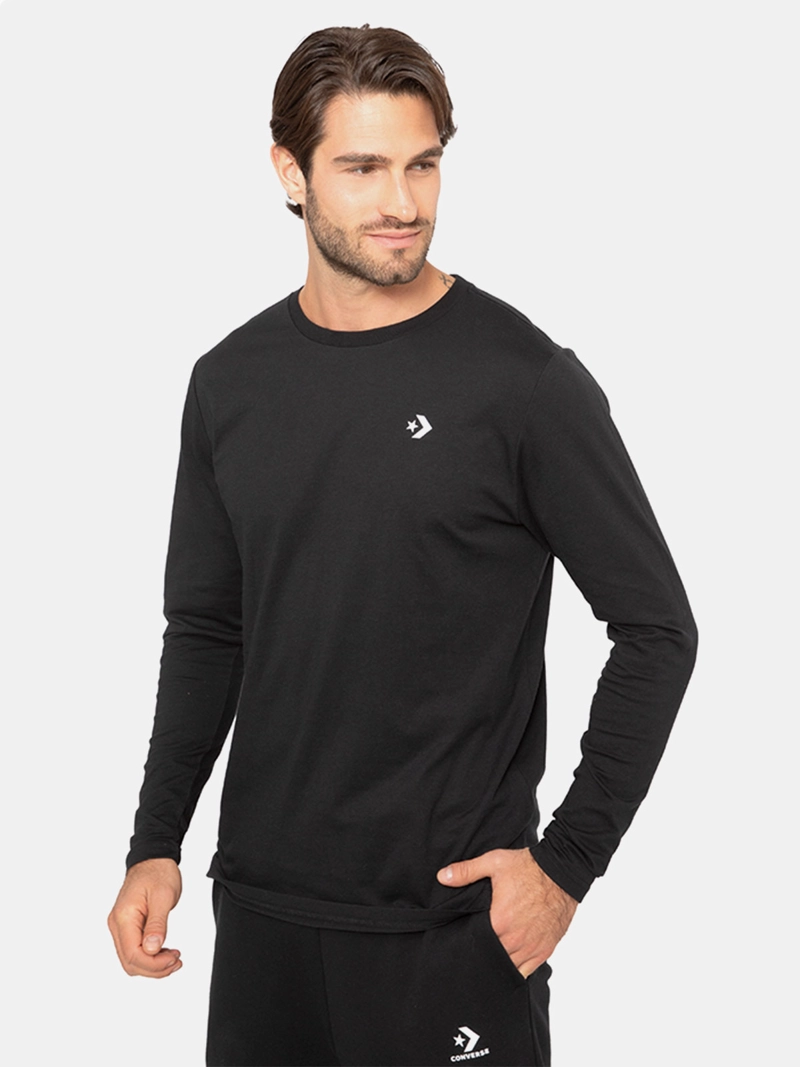 POLERA MANGA LARGA HOMBRE CONVERSE BASIC - 1