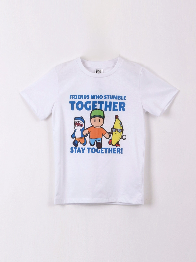 POLERA NIÑO STUMBLE GUYS MANGA CORTA ALGODÓN - 1