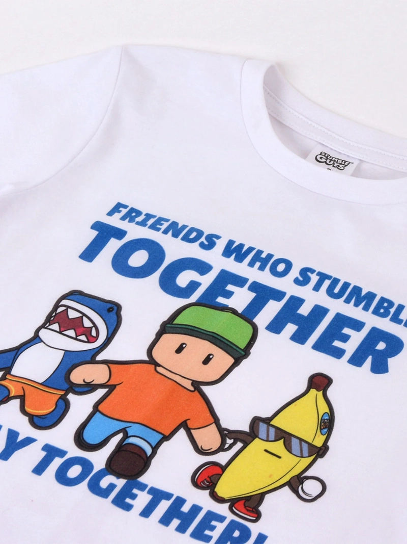 POLERA NIÑO STUMBLE GUYS MANGA CORTA ALGODÓN - 3