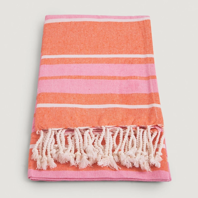 TOALLA DE PLAYA TATIENNE PAREO LÍNEAS ORA-PINK - 4
