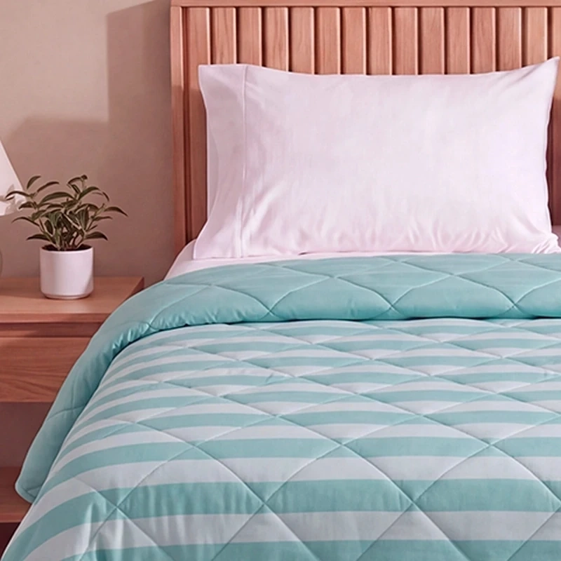 PLUMÓN RIPLEY HOME PROMO 1.5 PLAZAS RAYAS AQUA - 3