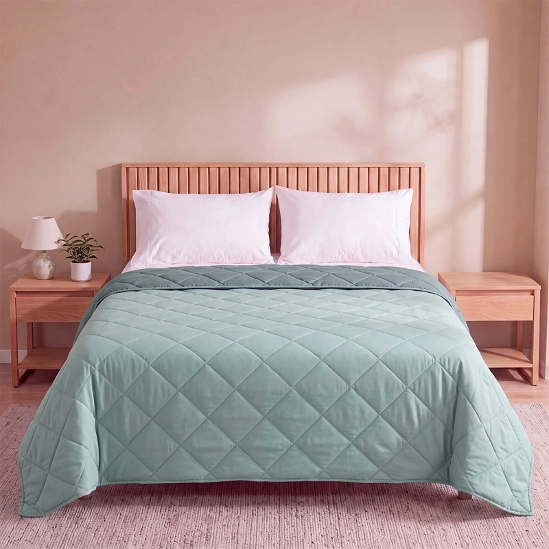 PLUMÓN RIPLEY HOME PROMO BICOLOR 2 PLAZAS AQUA - 1