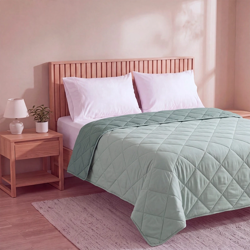 PLUMÓN RIPLEY HOME PROMO BICOLOR 2 PLAZAS AQUA - 2