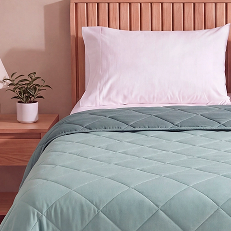 PLUMÓN RIPLEY HOME PROMO BICOLOR 2 PLAZAS AQUA - 3