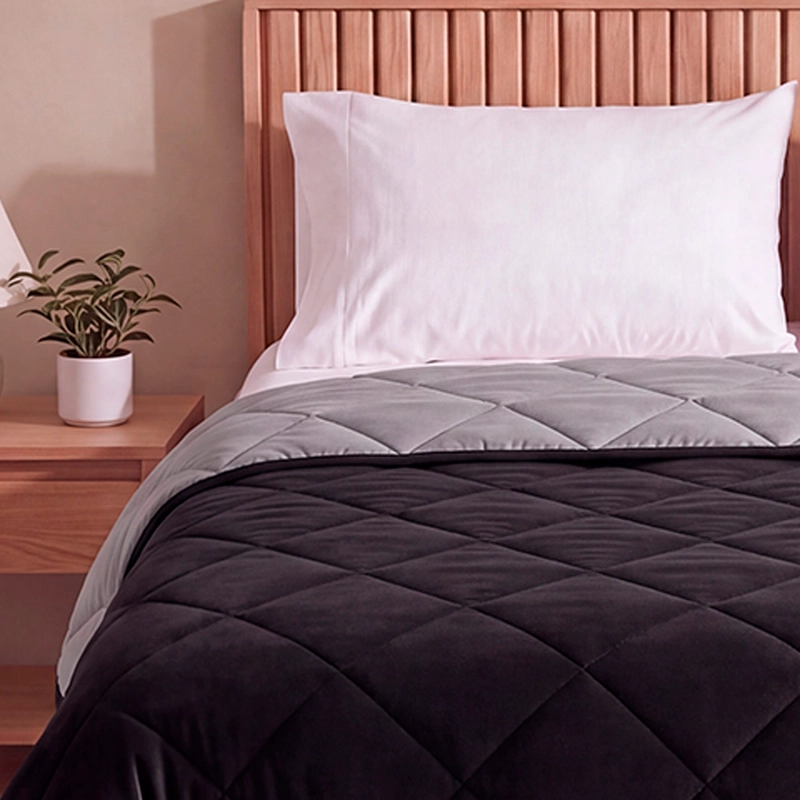 PLUMÓN RIPLEY HOME PROMO BICOLOR 2 PLAZAS NEGRO - 3