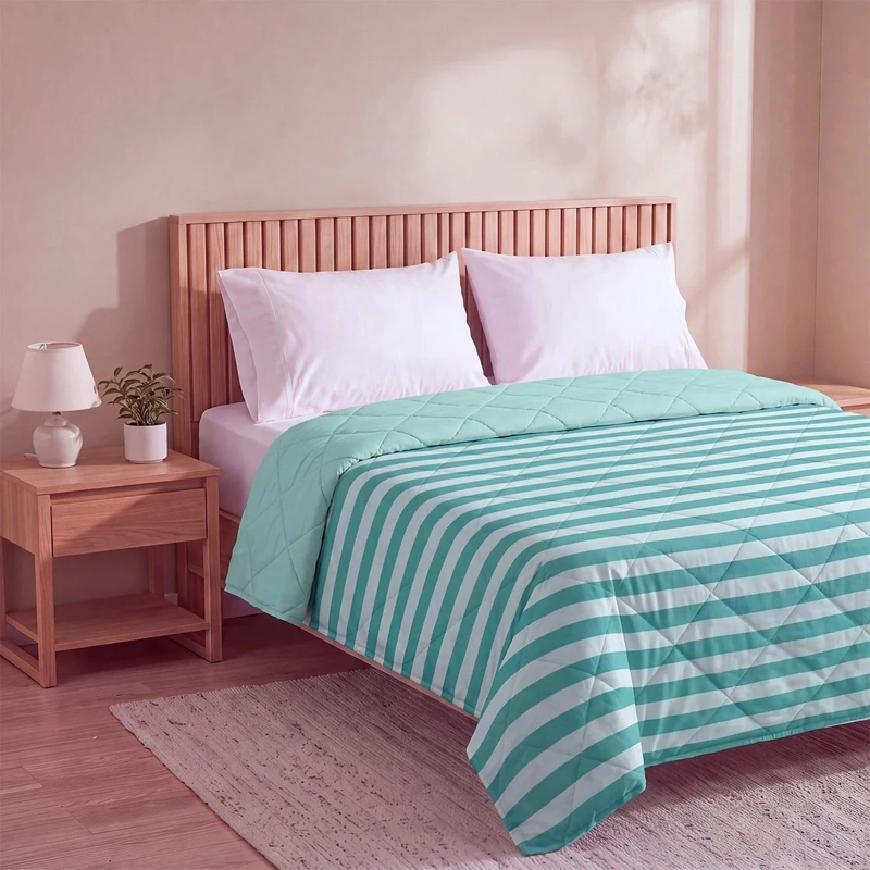PLUMÓN RIPLEY HOME PROMO RAYAS 2 PLAZAS AQUA - 2