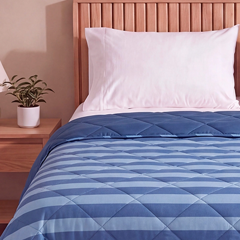 PLUMÓN RIPLEY HOME PROMO RAYAS 2 PLAZAS AZUL - 3