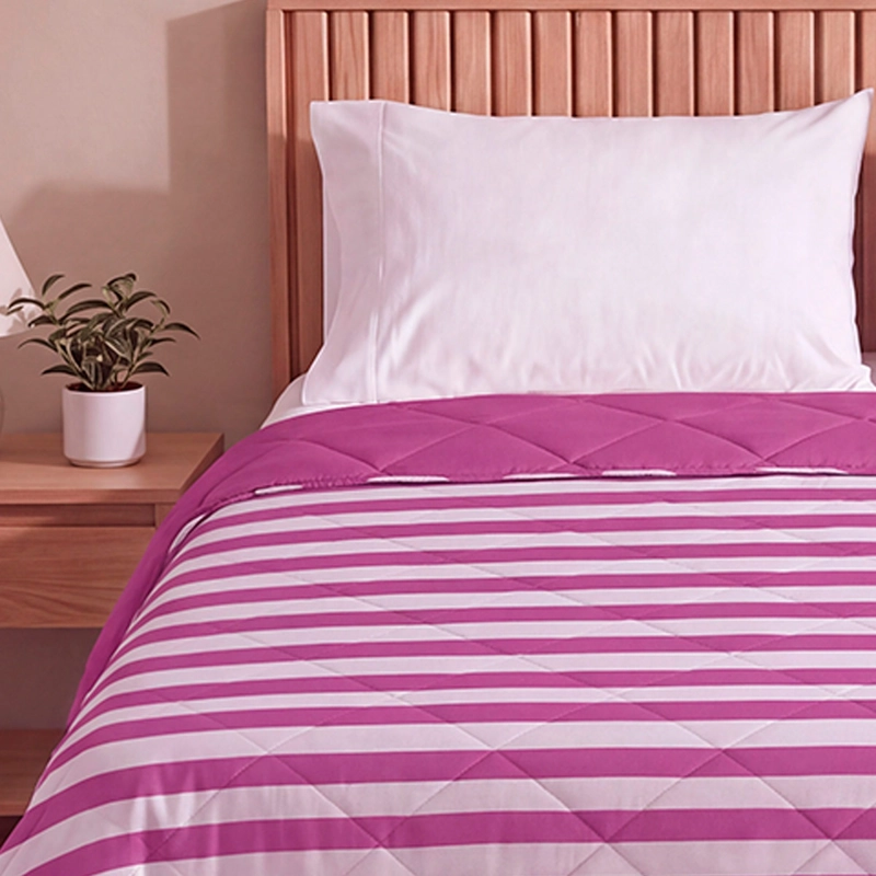 PLUMÓN RIPLEY HOME PROMO RAYAS 2 PLAZAS ROSA - 3