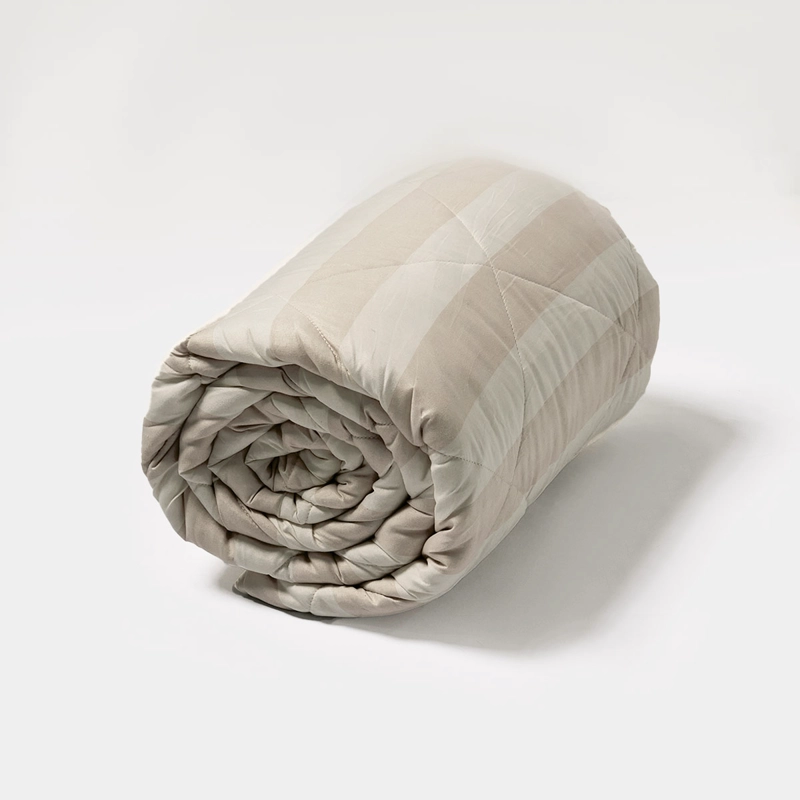 PLUMÓN RIPLEY HOME PROMO RAYAS 2 PLAZAS TAUPE - 4