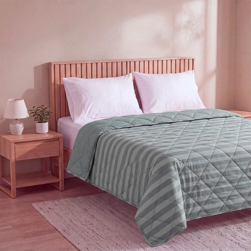 PLUMÓN RIPLEY HOME PROMO RAYAS 2 PLAZAS VERDE - 2