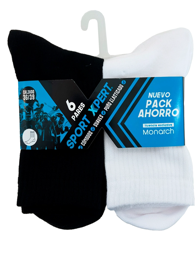 CALCETÍN MONARCH PACK X6 ALGODÓN SPORT XPERT - 9