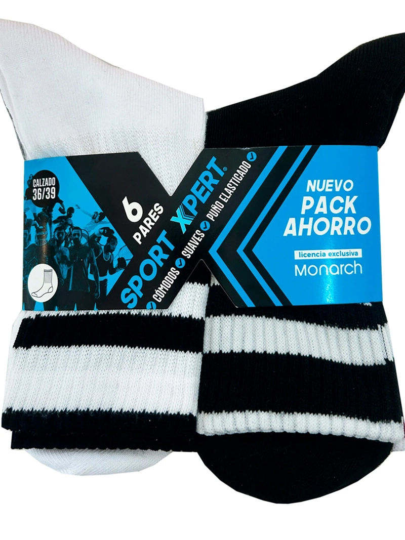 CALCETÍN MONARCH PACK X6 ALGODÓN SPORT XPERT - 10