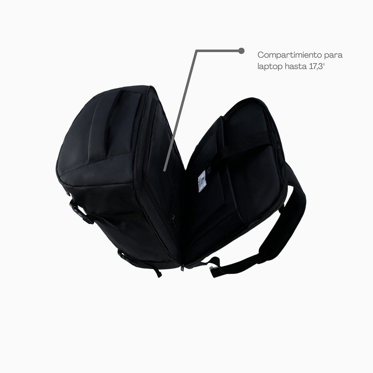 MOCHILA DE VIAJE ZOLA OUTDOORS 34.5 L NEGRO - 6