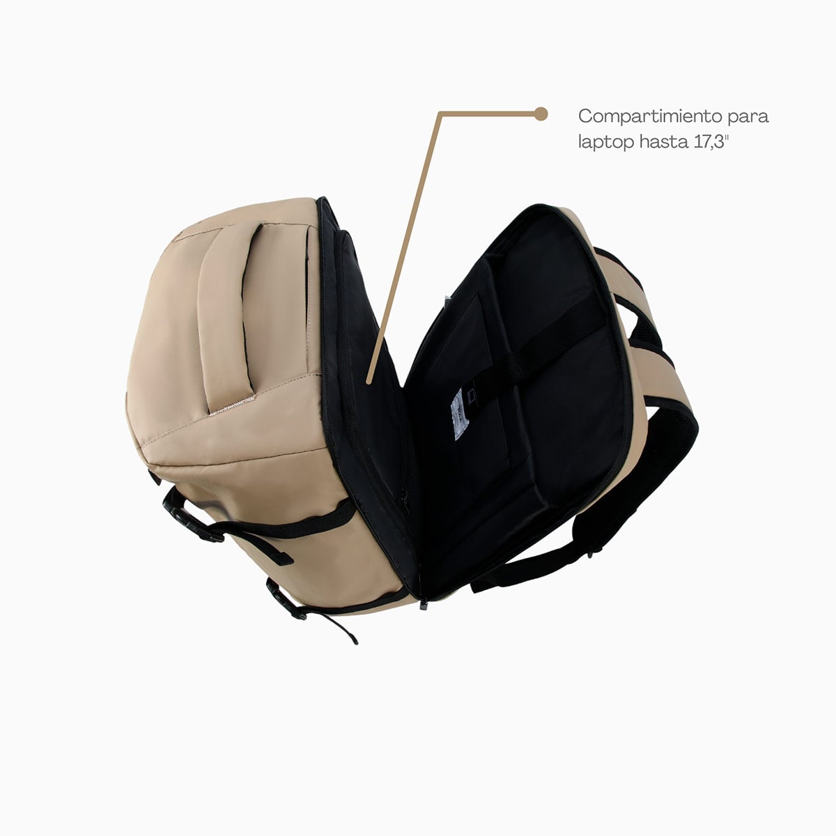 MOCHILA DE VIAJE ZOLA OUTDOORS 34.5 L BEIGE - 4