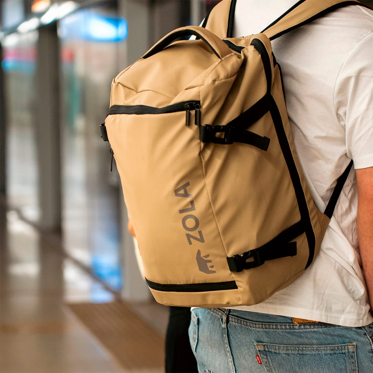 MOCHILA DE VIAJE ZOLA OUTDOORS 34.5 L BEIGE - 6