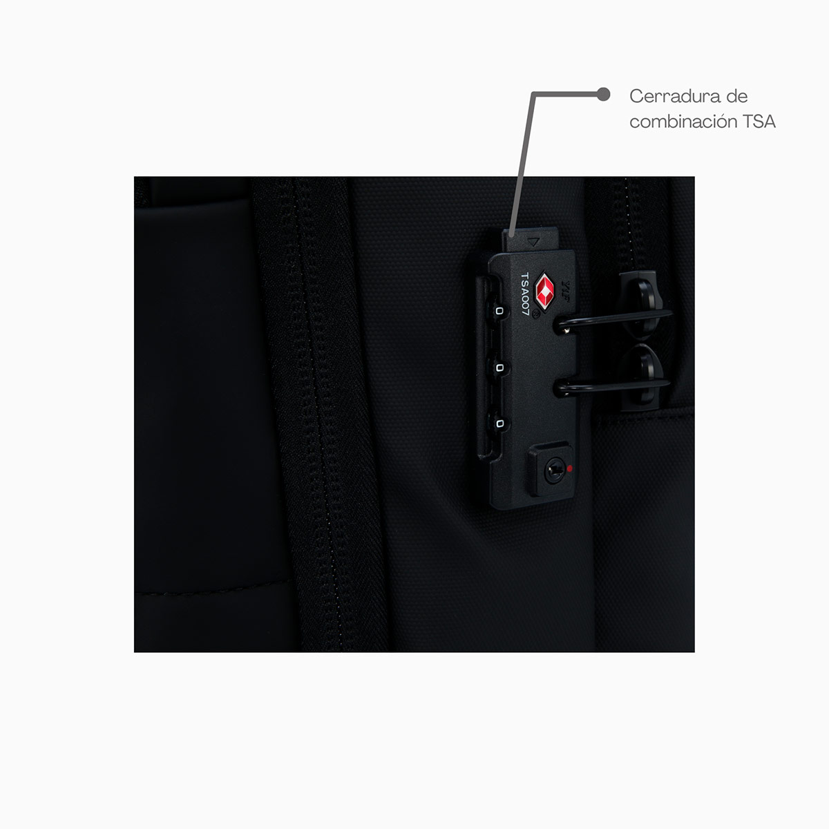 MOCHILA DE VIAJE ZOLA OUTDOORS CANDADO TSA NEGRO - 4