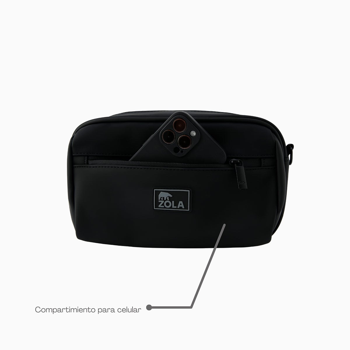 CARTERA ZOLA OUTDOORS CRUZADA NEGRO - 5