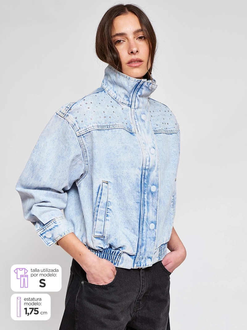 CHAQUETA MUJER APPAREL POWER BY PERALTA ALGODÓN BRILLOS - 2
