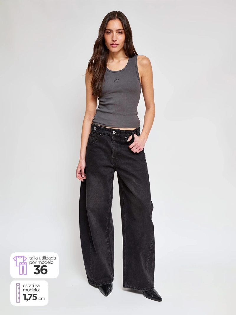 JEANS MUJER APPAREL POWER BY PERALTA ALGODÓN BALLOON - 1