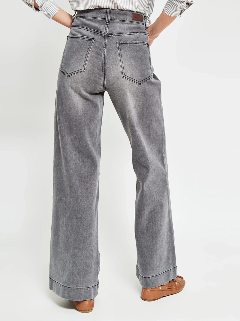 JEANS MUJER REGATTA ALGODÓN WIDE LEG - 3