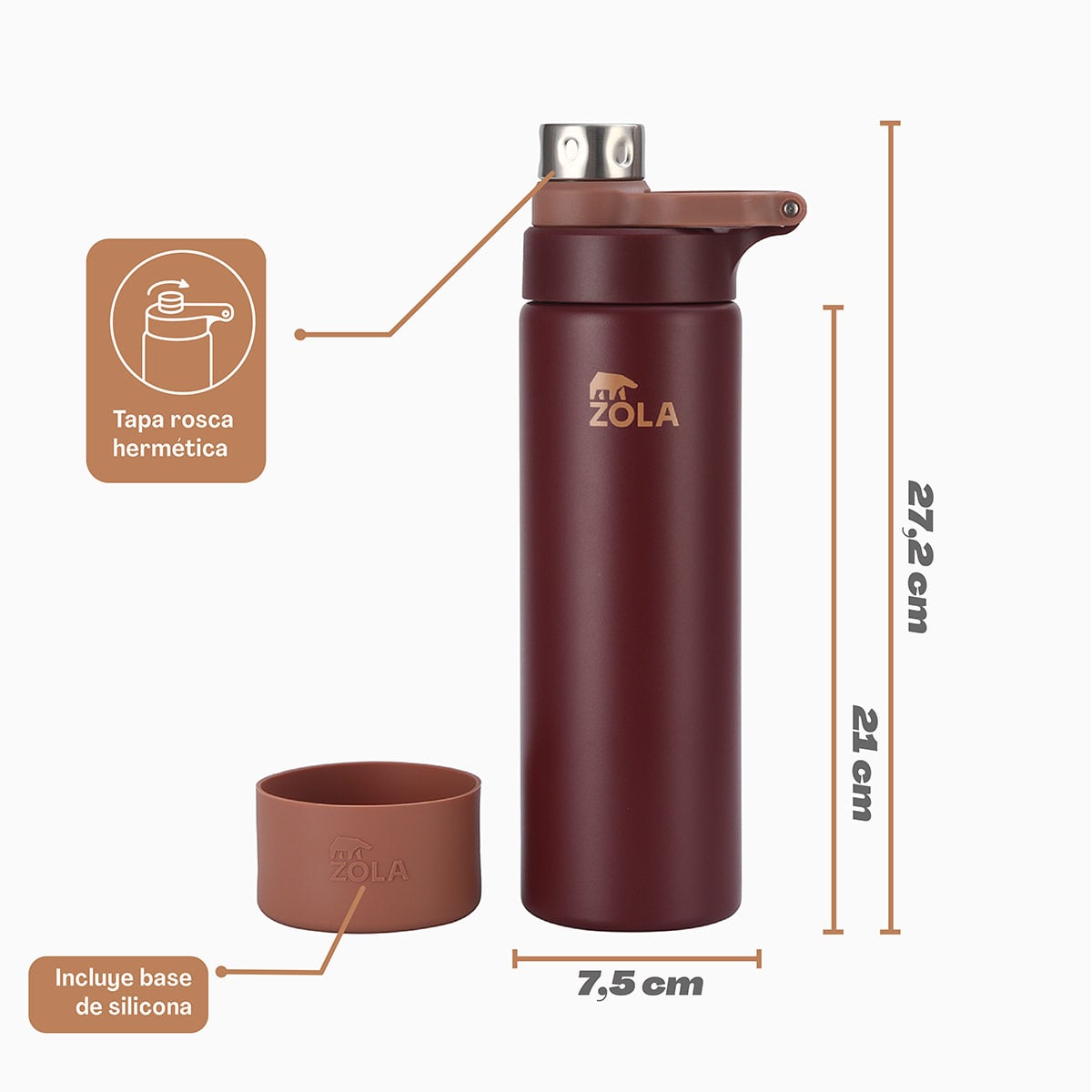 BOTELLA TÉRMICA 720 ML ZOLA - 2