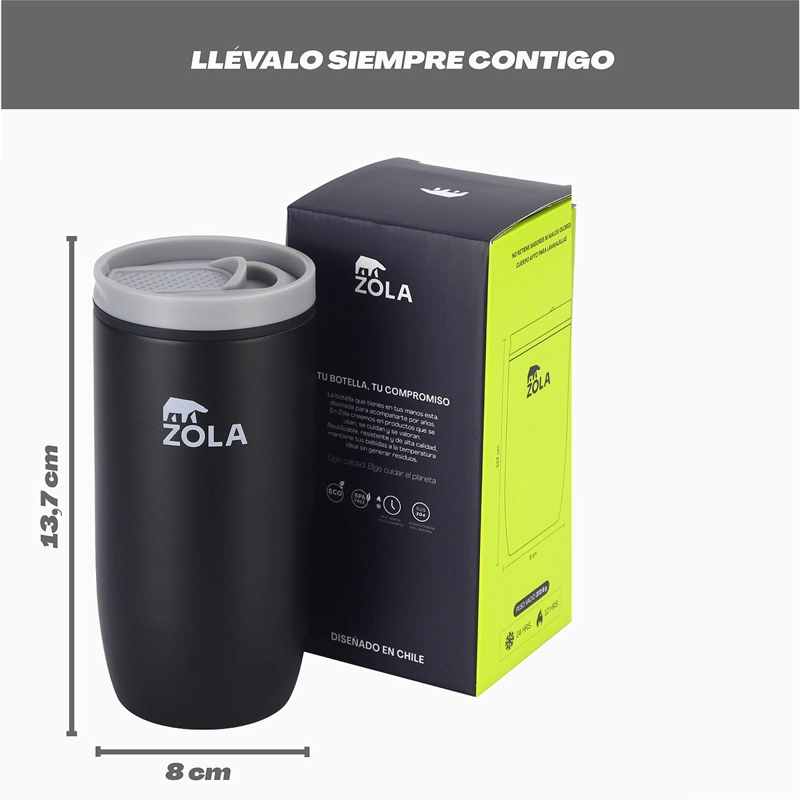 COFFE MUG 425 ML NEGRO ZOLA - 3