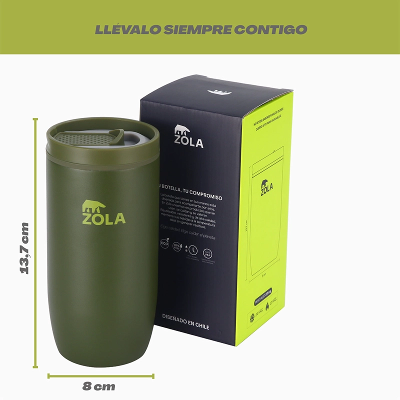 COFFE MUG 425 ML VERDE MILITAR ZOLA - 3