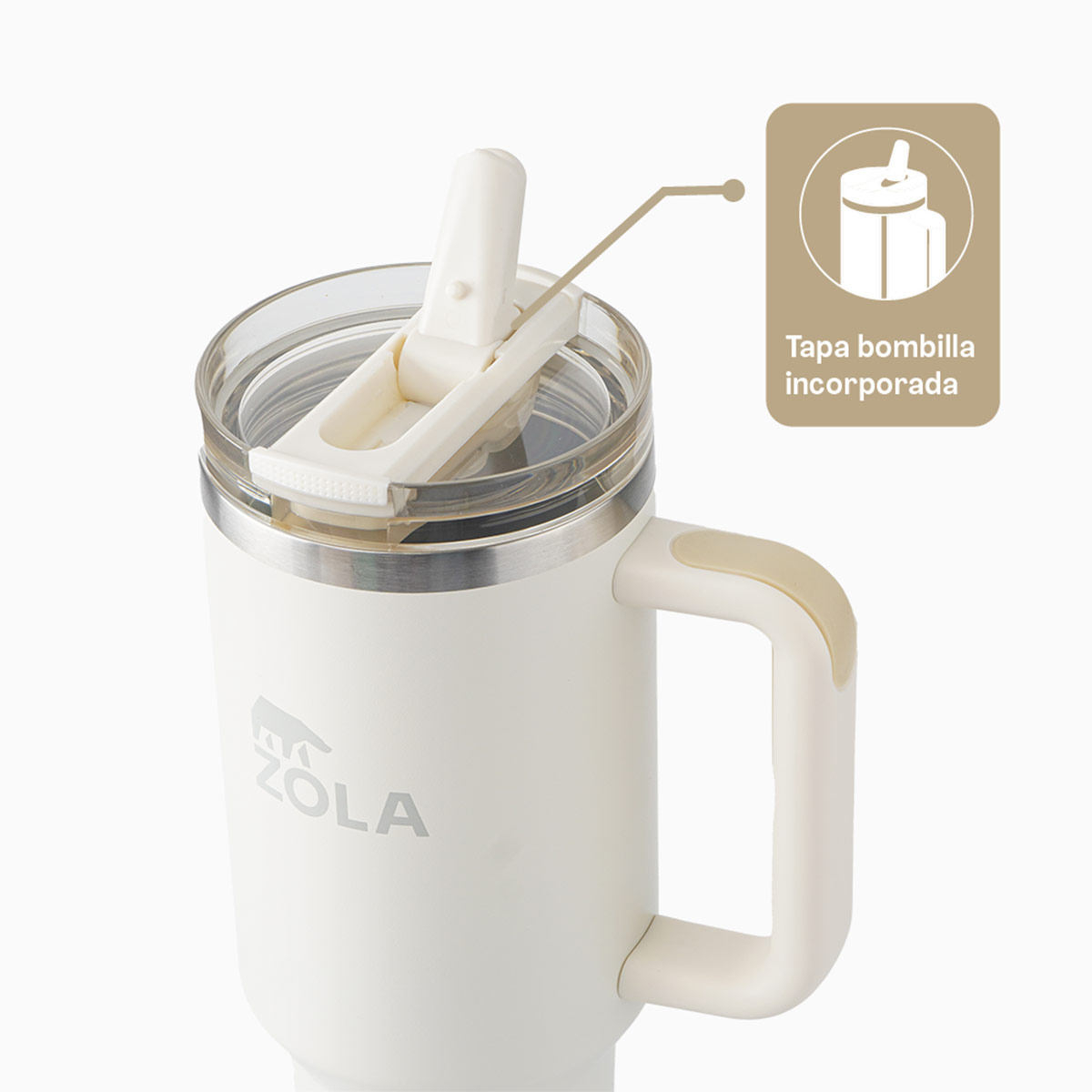 VASO QUENCHER 1.2 LITROS CREMA ZOLA - 3