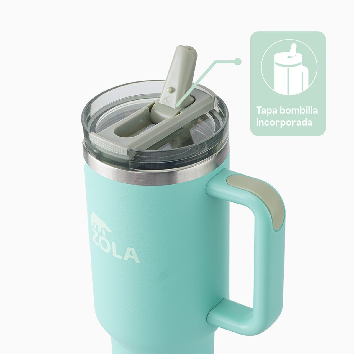 VASO QUENCHER 1.2 LITROS CELESTE ZOLA - 4
