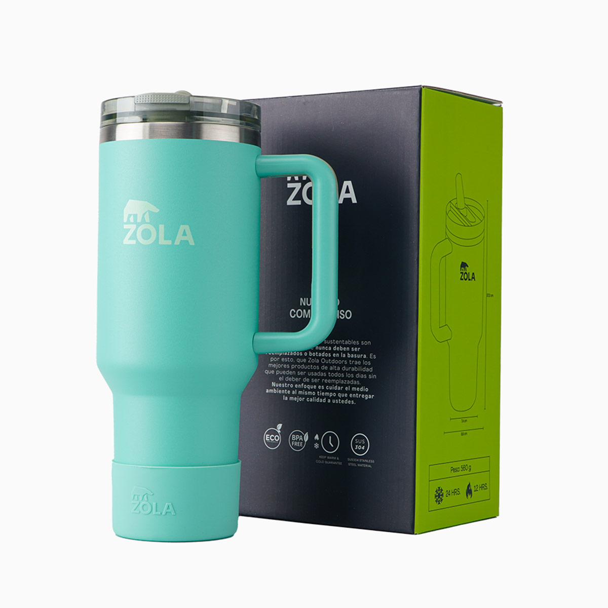 VASO QUENCHER 1.2 LITROS CELESTE ZOLA - 5