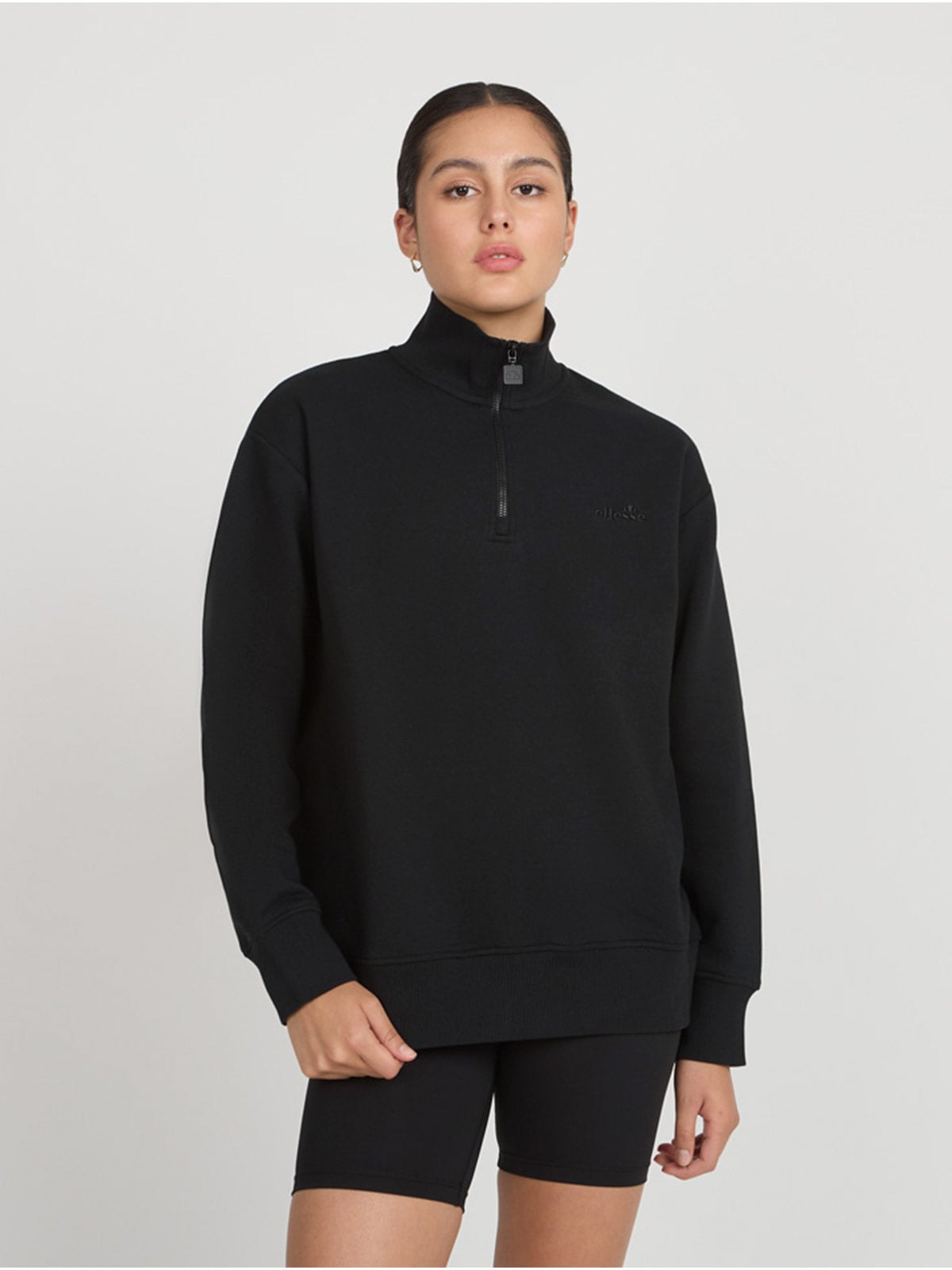 POLERON MUJER ELLESSE MANGA LARGA CELESTE - 1