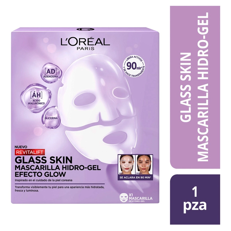 MASCARILLA DE HIDRO-GEL L'OREAL REVITALIFT GLASS SKIN - 1