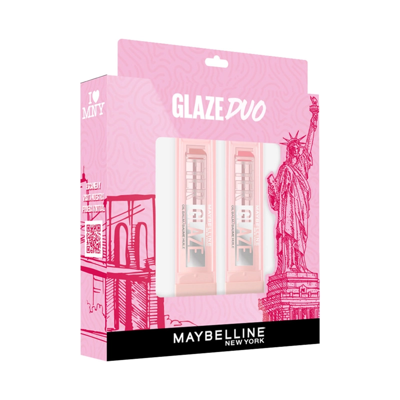 SET BRILLOS LABIALES L'OREAL PACK X2 GLAZE - 3