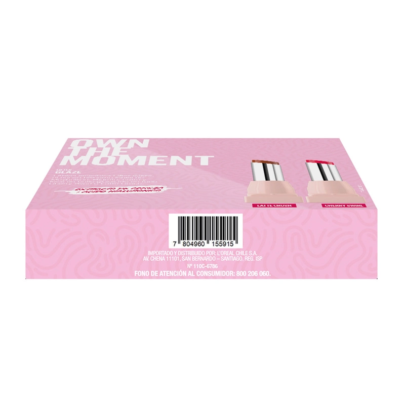 SET BRILLOS LABIALES L'OREAL PACK X2 GLAZE - 4