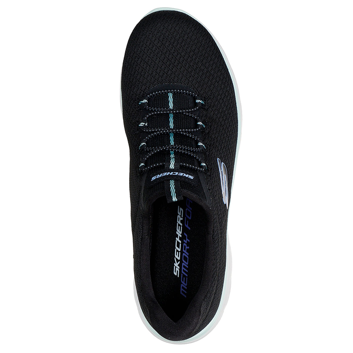 ZAPATILLAS MUJER SKECHERS CASUALES NEGRO SUMMITS - 4