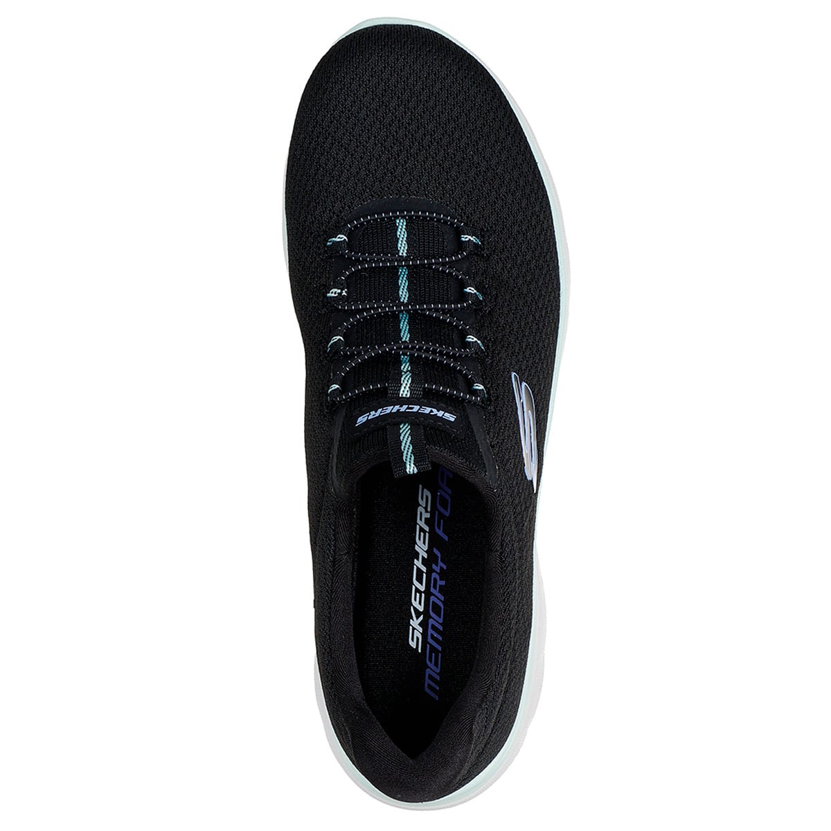 ZAPATILLAS MUJER SKECHERS CASUALES NEGRO SUMMITS - 4