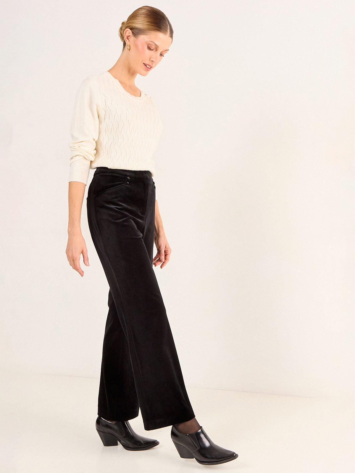 PANTALÓN MUJER MA GRIFFE FLARE TERCIOPELO - 2