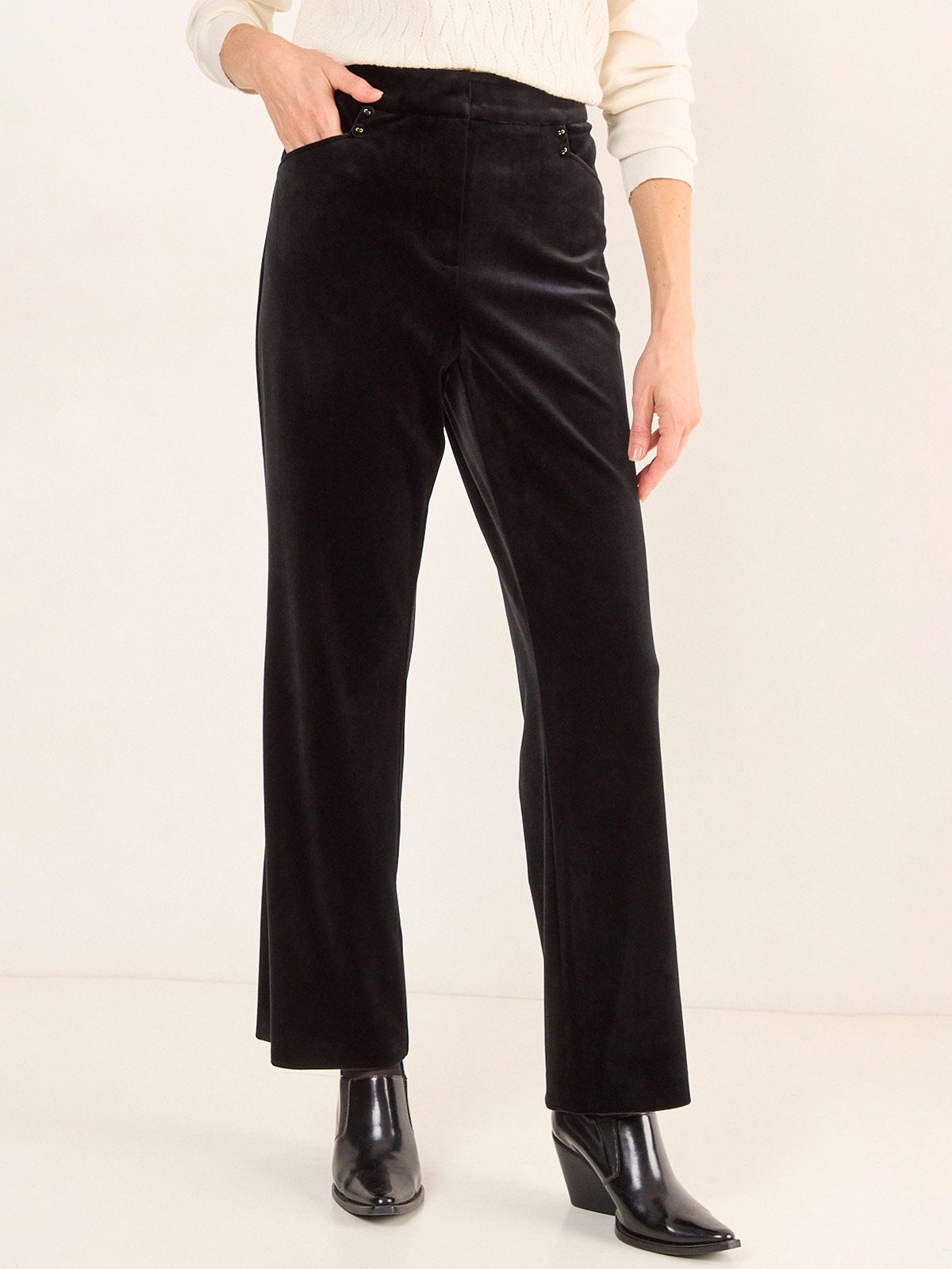 PANTALÓN MUJER MA GRIFFE FLARE TERCIOPELO - 3
