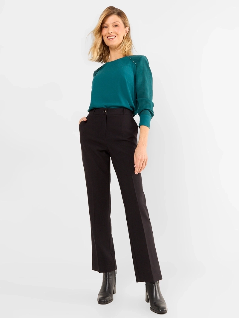 PANTALÓN MUJER MA GRIFFE FORMAL PLISADO - 1