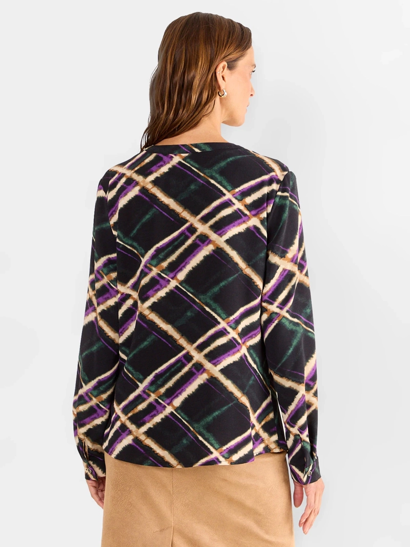 BLUSA MUJER MA GRIFFE CUELLO MAO MANGA LARGA ESTAMPADO - 2