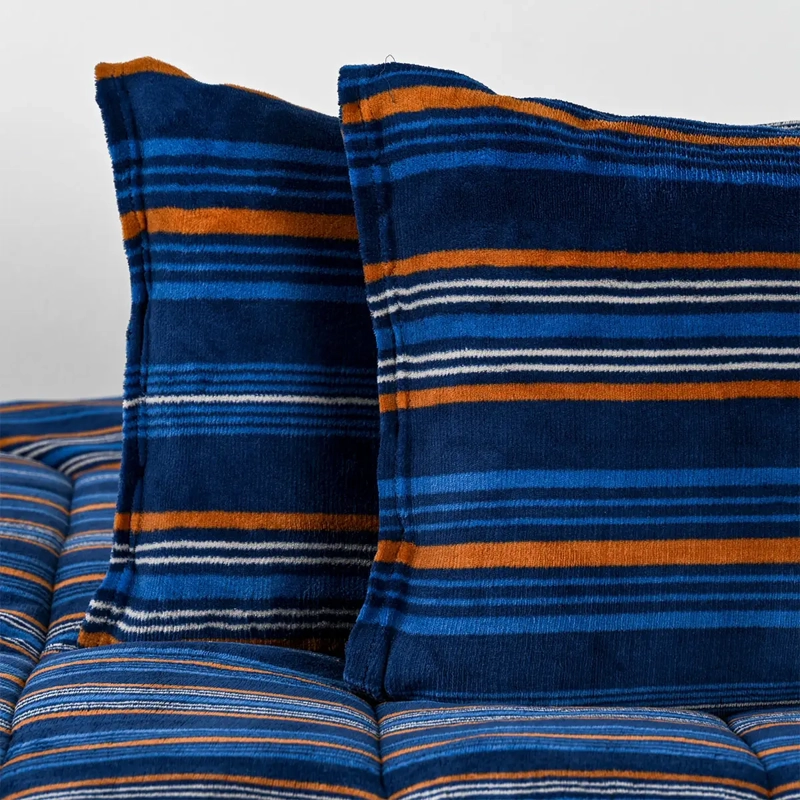 PLUMÓN AMERICAN FAMILY SHERPA ESTAMPADO TRAZOS KING CORAL - 3