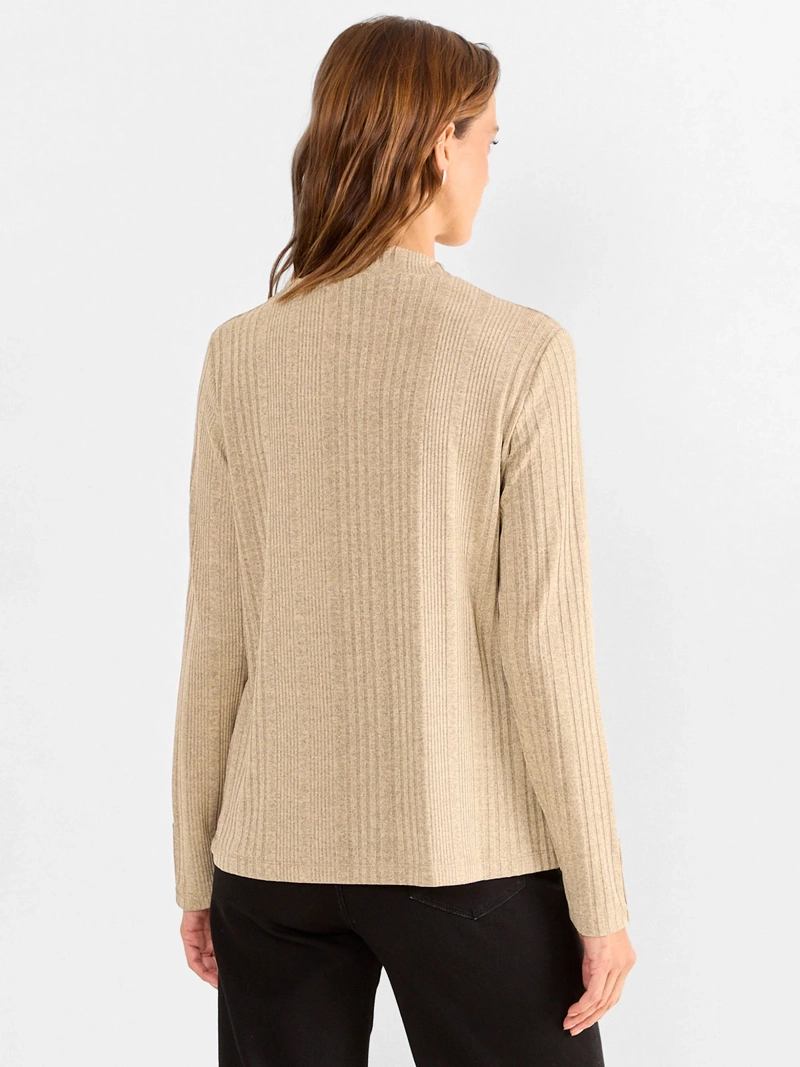 POLERA MUJER MA GRIFFE CUELLO ALTO MANGA LARGA RIB ACANALADO - 2