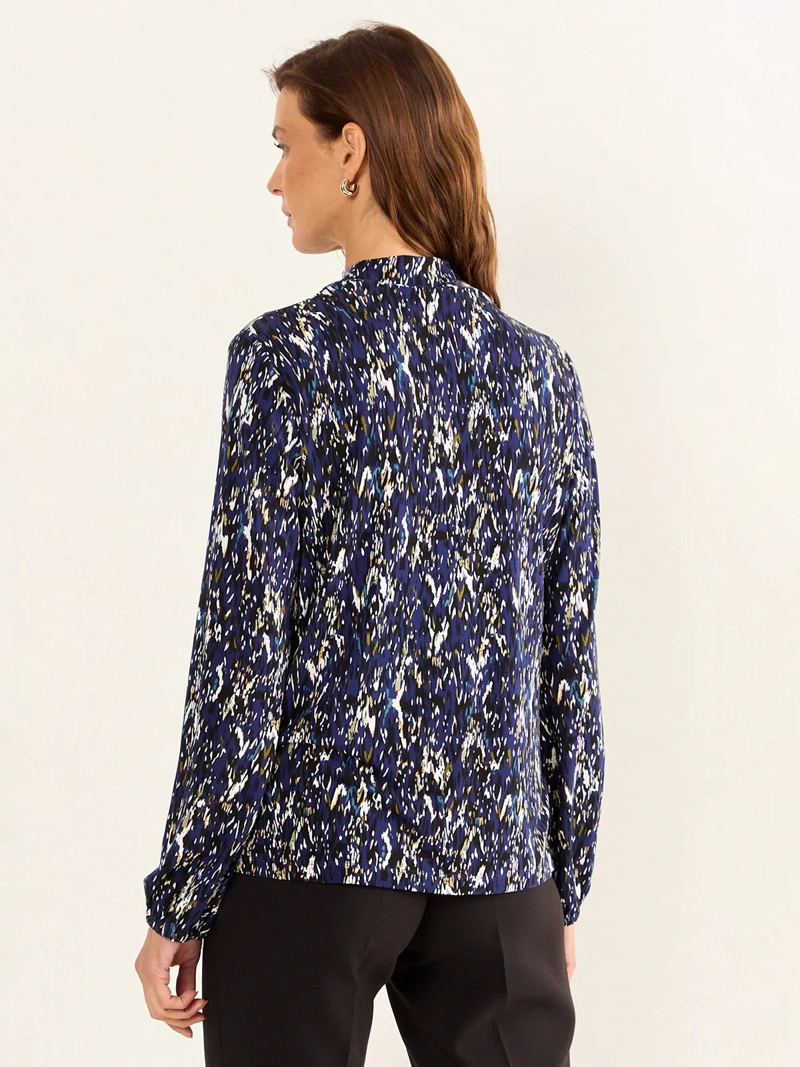 POLERA MUJER MA GRIFFE CUELLO ALTO MANGA LARGA ESTAMPADA - 2