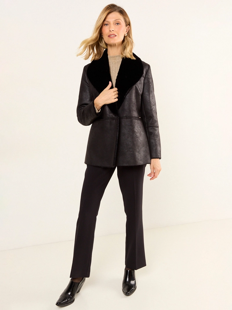 MA GRIFFE CHAQUETA MUJER MA GRIFFE PELUDA BONDED