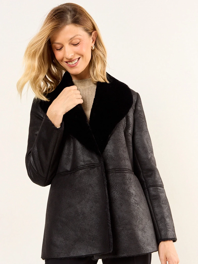 CHAQUETA MUJER MA GRIFFE PELUDA BONDED - 3