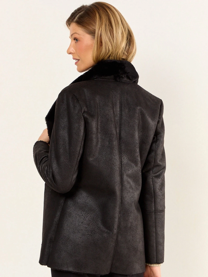 CHAQUETA MUJER MA GRIFFE PELUDA BONDED - 4