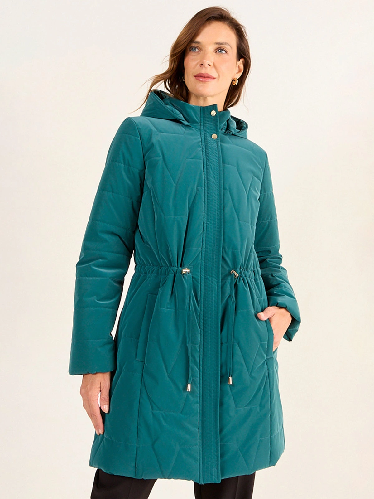 PARKA MUJER MA GRIFFE LARGA CON GORRO DESMONTABLE - 3