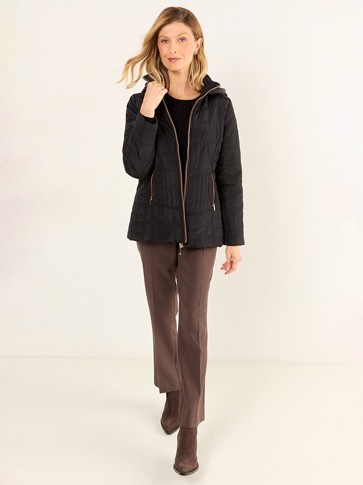 MA GRIFFE PARKA MUJER MA GRIFFE GORRO Y BOLSILLOS